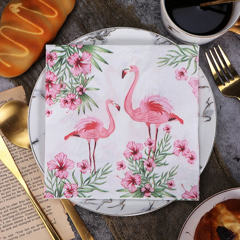 Napkin set flowers