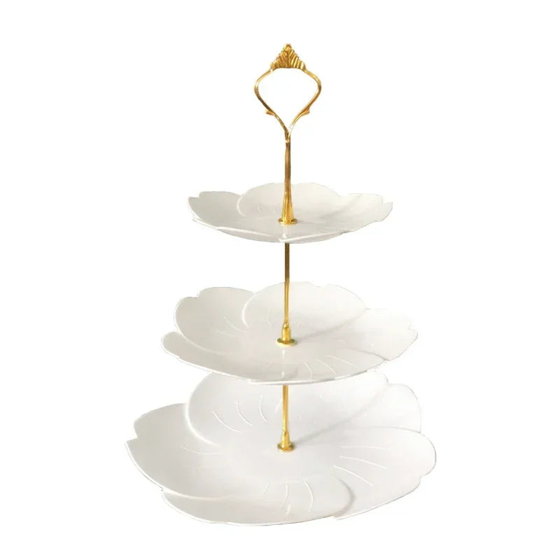 European 3-tier fruit and cake stand