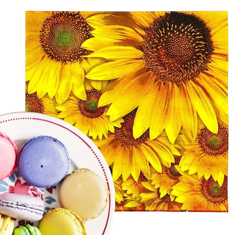 Napkin set sunflowers
