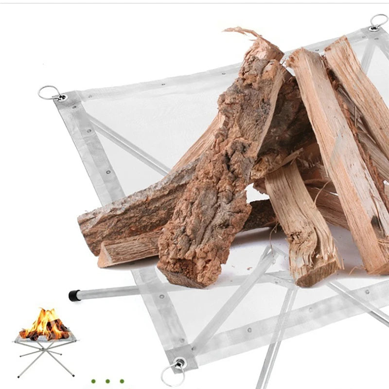 Foldable outdoor fire pit